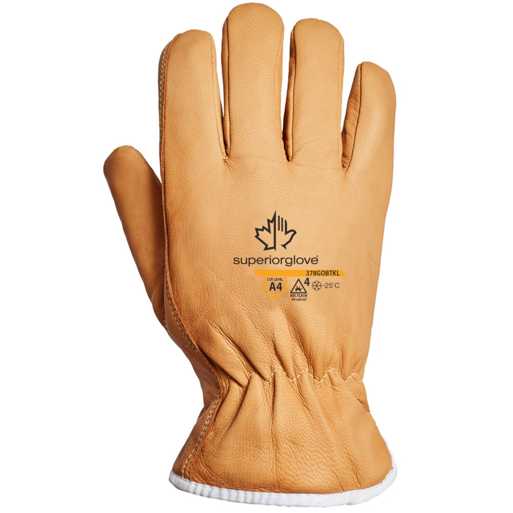 Endura® Winter Crush Resistant Goat-Grain Leather Drivers Gloves