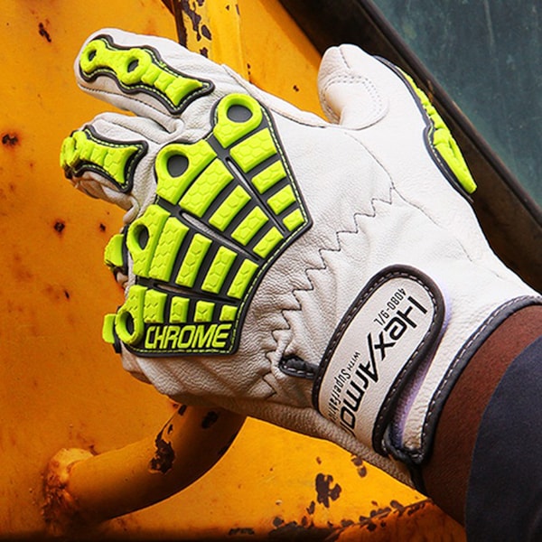 Leather Impact Resistant Level A8 Cut Resistant Gloves
