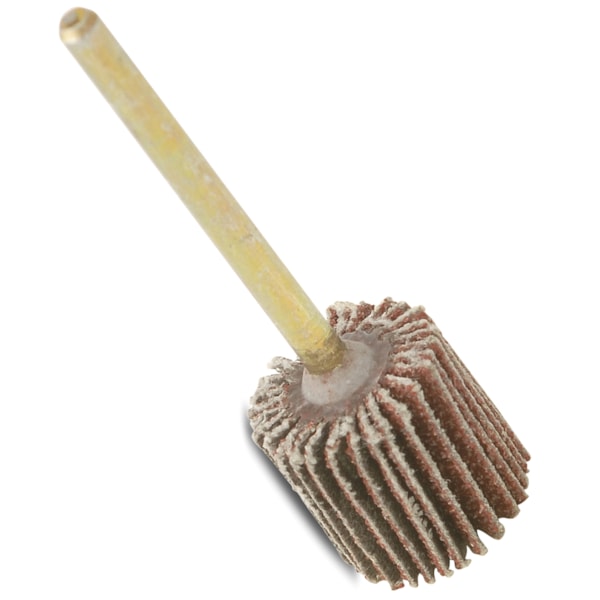 70062 Mini Flap Wheel, 5/8 in Dia x 5/8 in W, 1/8 in Arbor,  Aluminum Oxide Abrasive