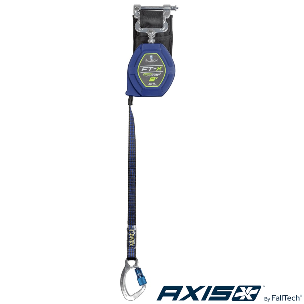 8' FT-X™ EdgeCore™ Class 2 Leading Edge Personal SRL with Single-leg Aluminum CE Carabiner