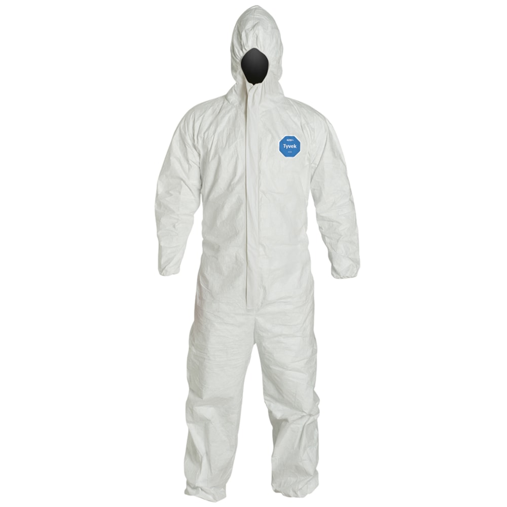 Tyvek® 400 Hood, Elastic Wrists & Ankles Disposable Coveralls