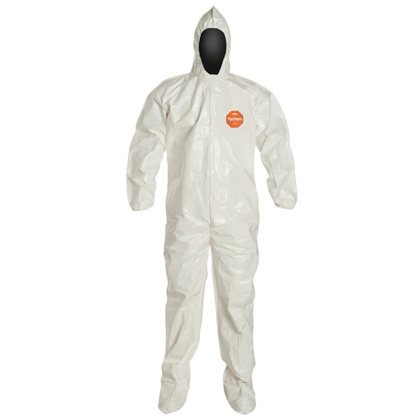 Tychem® 4000 Hood, Boots, & Elastic Wrists Chemical Resistant Coveralls