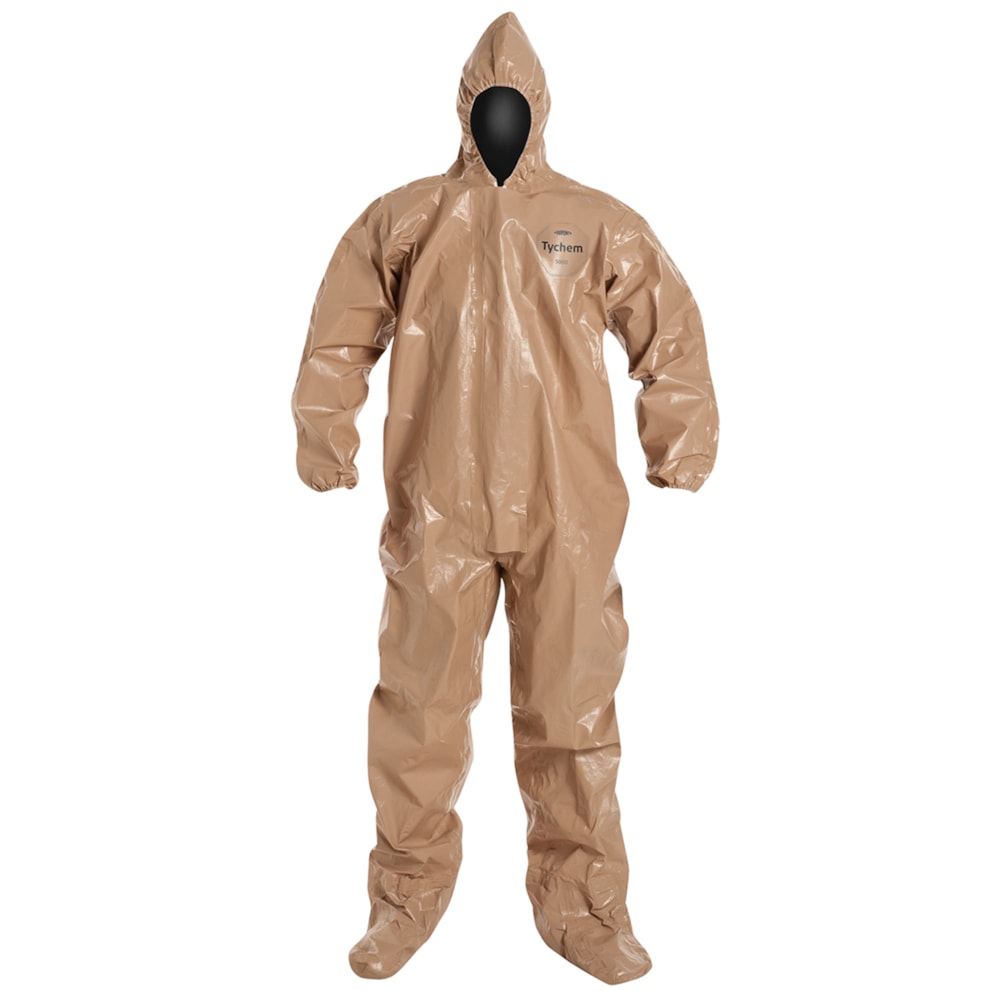 Tychem® 5000 Hood, Boots, & Elastic Wrists Chemical Resistant Coveralls