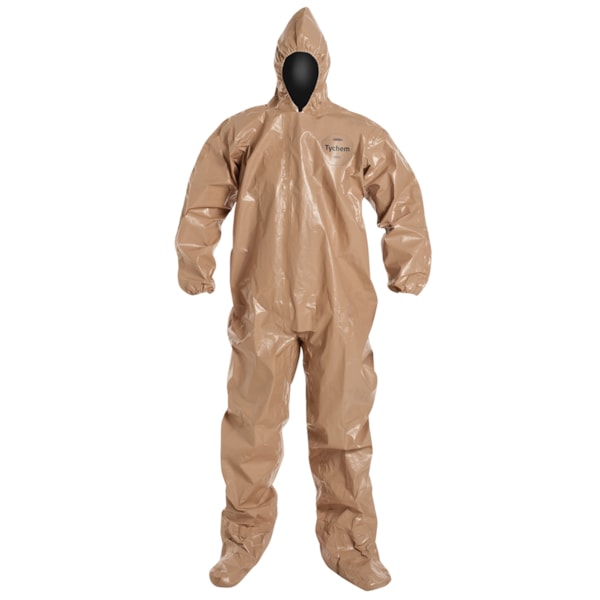 Tychem® 5000 Hood, Boots, & Elastic Wrists Chemical Resistant Coveralls