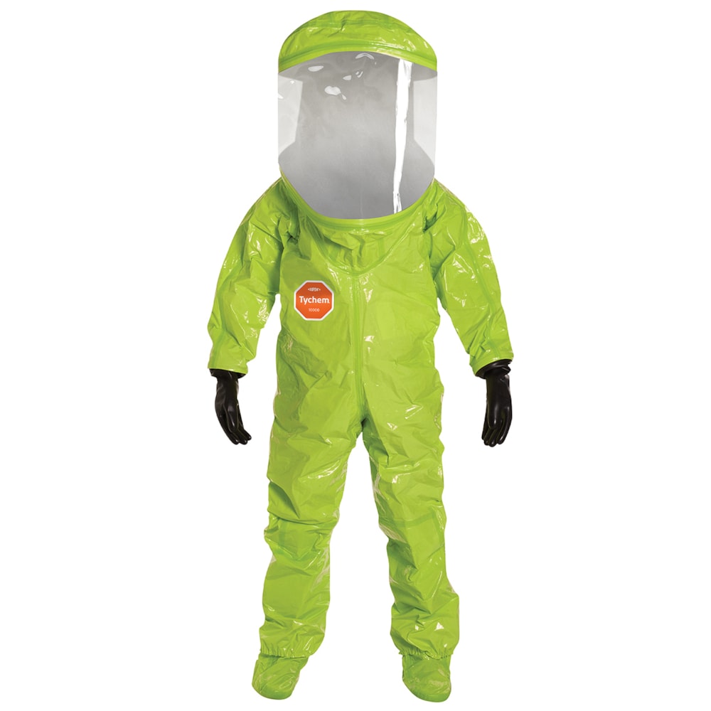 Tychem® 10000 Level A Rear Entry Fully Encapsulated, Expanded Back Hazmat Suit, 1/Case