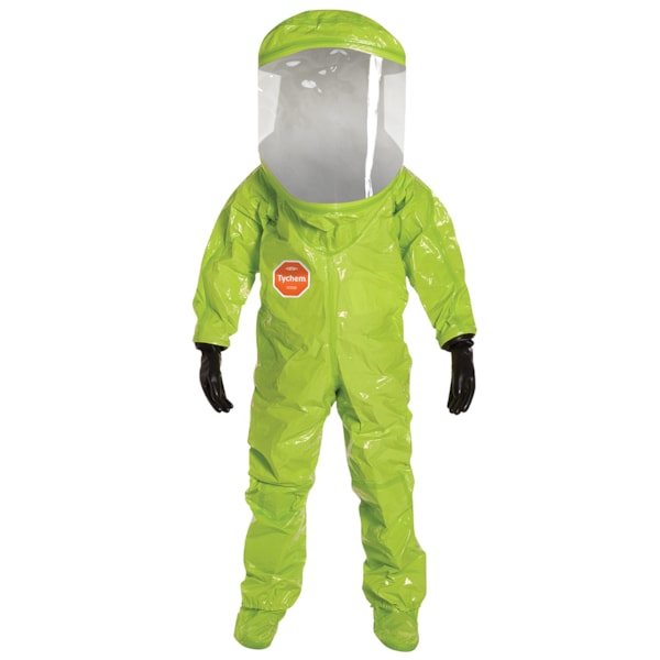 Tychem® 10000 Level A Rear Entry Fully Encapsulated, Expanded Back Hazmat Suit, 1/Case