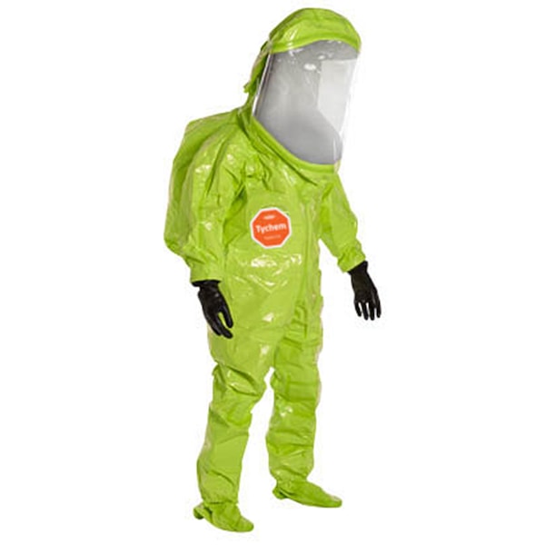 Tychem® 10000 Level A Rear Entry Fully Encapsulated, Expanded Back Hazmat Suit, 1/Case