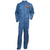 A20 Denim Blue Elastic Back, Wrists, & Ankles Breathable Disposable Coveralls thumbnail 1