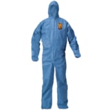 A20 Denim Blue Hood, Elastic Back, Wrists, & Ankles Breathable Disposable Coveralls thumbnail 1