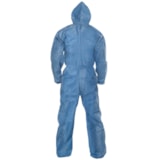 A20 Denim Blue Hood, Elastic Back, Wrists, & Ankles Breathable Disposable Coveralls thumbnail 2
