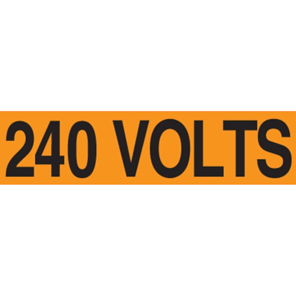 1/2" x 2 1/4" 240 Voltage Marker Label