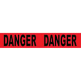 2 Mil Red Economy Barrier Tape, 3" x 1000' – Danger thumbnail 2