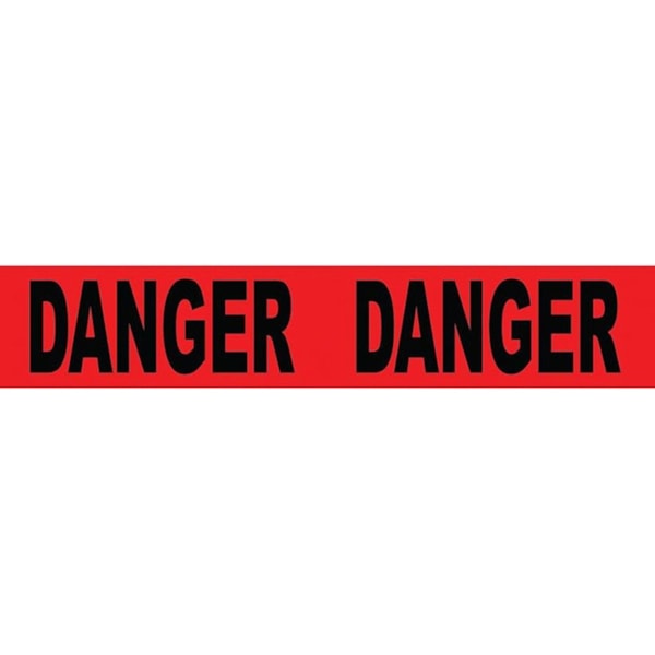 2 Mil Red Economy Barrier Tape, 3" x 1000' – Danger