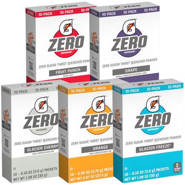 G Zero 20 fl oz Powder Sticks, 10/Box