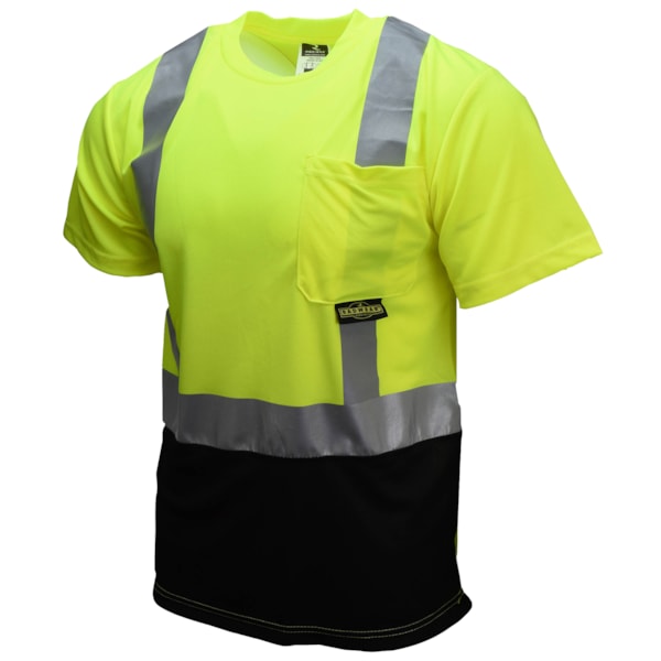 Class 2 Max-Dri™ Black Bottom Hi-Vis Traffic Safety T-Shirt