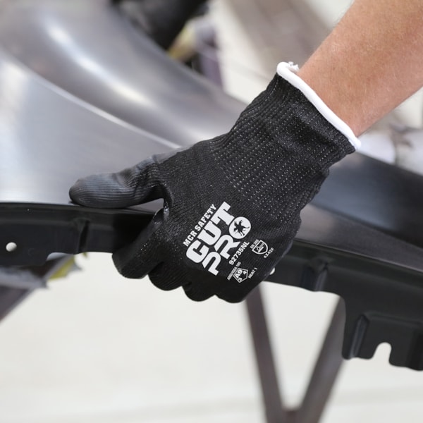 Cut Pro 15 Gauge HyperMax A9 HPPE Shell - Cut, Abrasion, and Puncture Resistant - Nitrile Coated Palm and Fingertips - Superior Cut Protection XL
