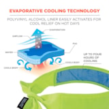 Chill-Its® 6700CT Evaporative Cooling Bandana, Lime Green thumbnail 2