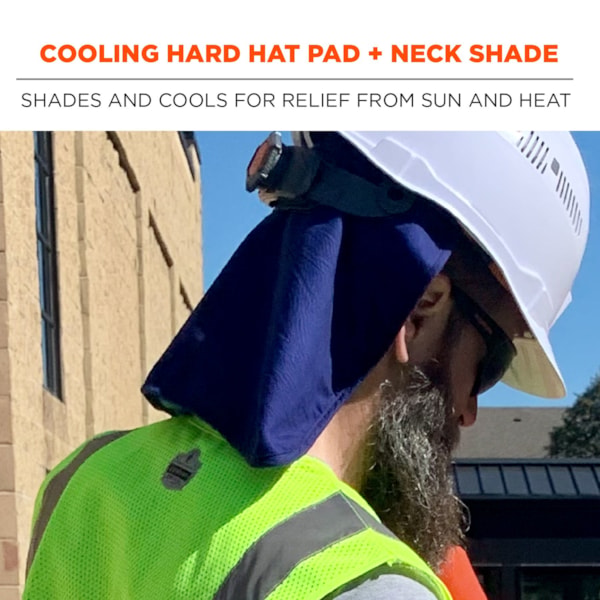 Ergodyne Cooling Hard Hat Pad with Neck Shade