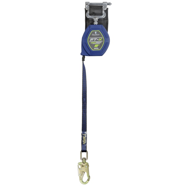 8' FT-X™ EdgeCore™ Class 2 Leading Edge Personal SRL with Single-leg Steel Snap Hook