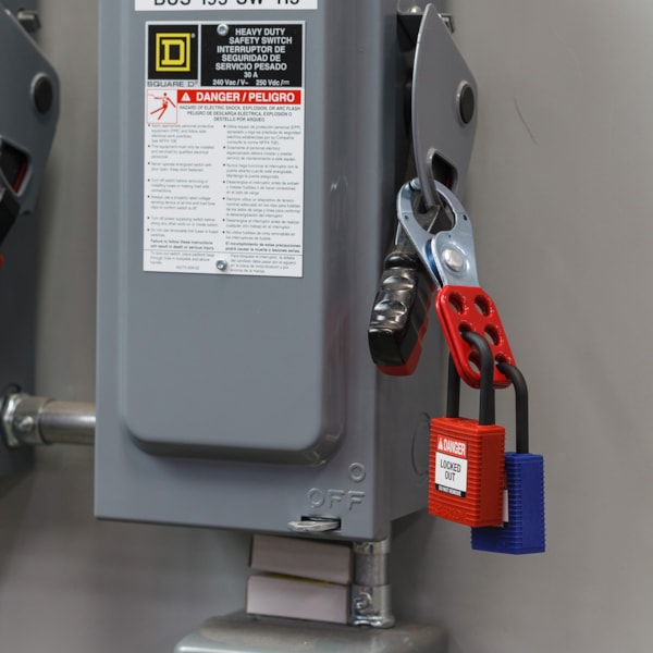 Vinyl Coated Steel Group Lockout Hasps