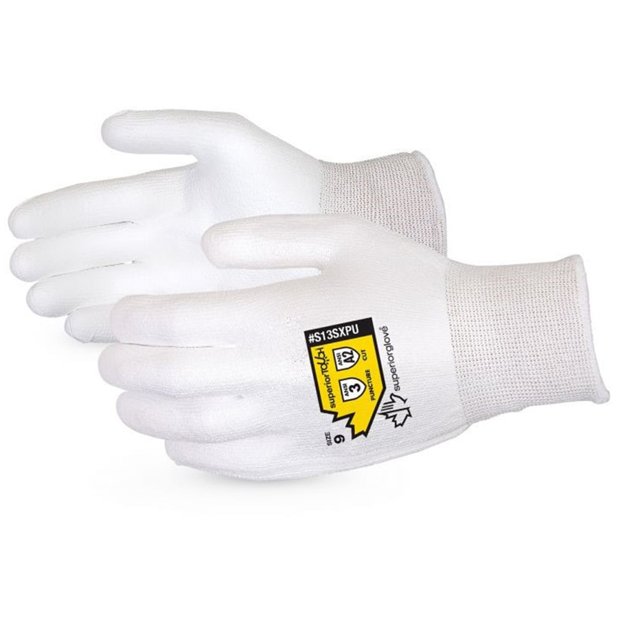Superior Touch® Polyurethane Palm Coated Dyneema® Knit Level A2 Cut Resistant Gloves 12 Pair