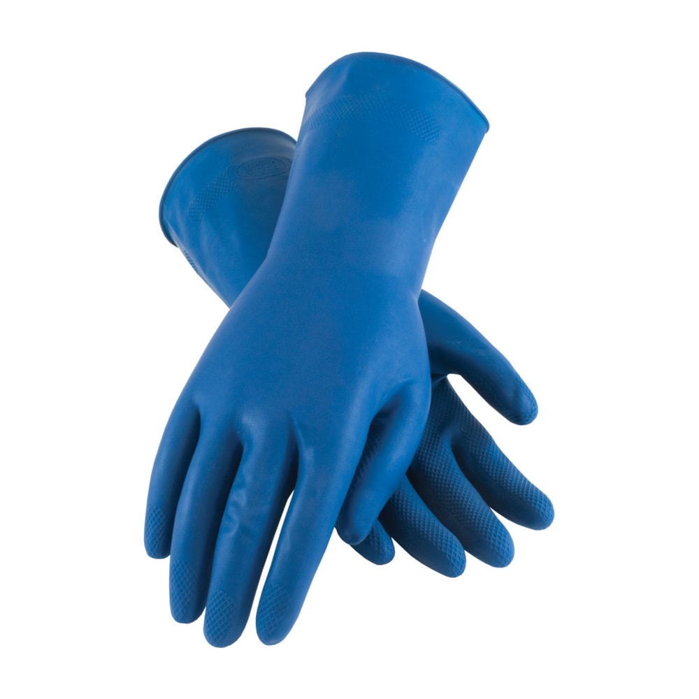 Assurance® 18 mil Unlined 12" Diamond Grip Latex Canner Gloves