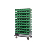120-Bin Double-Sided Louvered Rack Ultra Bin System – 11"L Bins thumbnail 3
