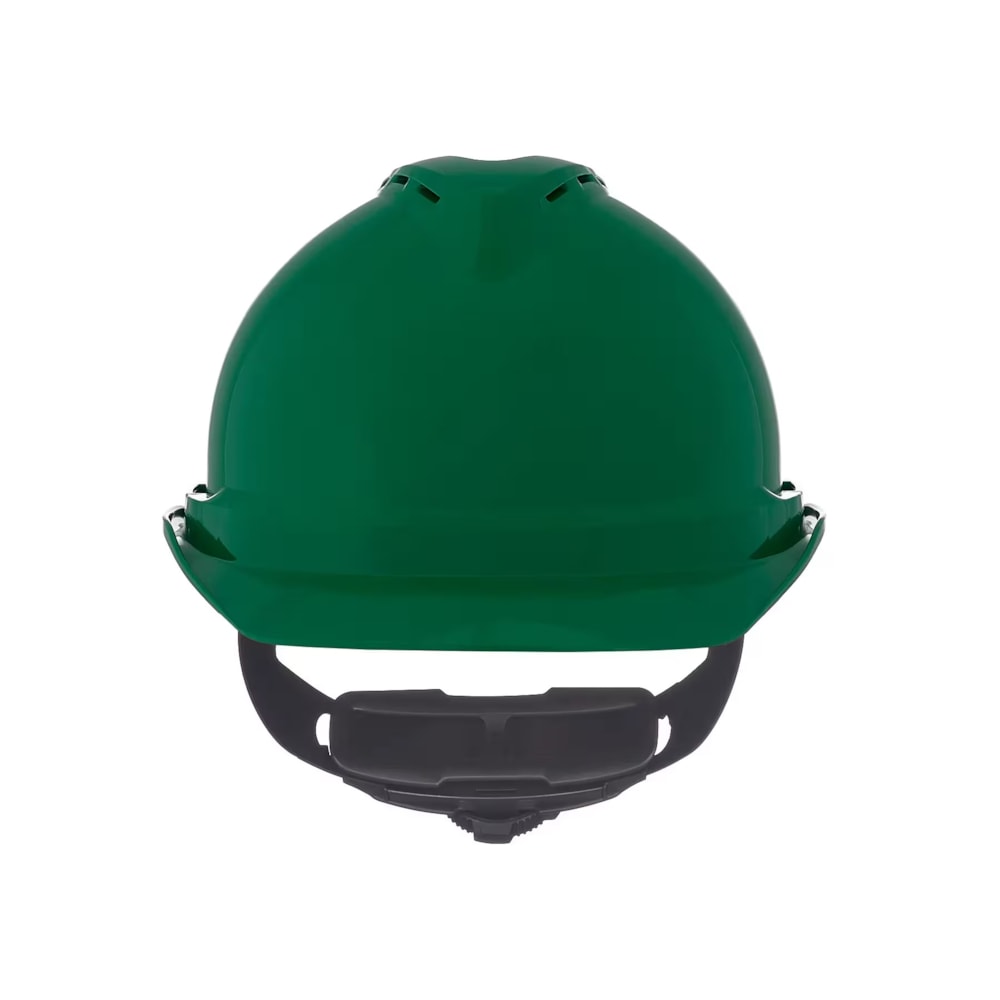 V-Gard® 10034033 500 Vented Protective Cap, Fits 6-1/2 to 8, Polyethylene, 6-Point Fas-Trac® III Suspension, Class C, Impact Type I, Ratchet Adjustment