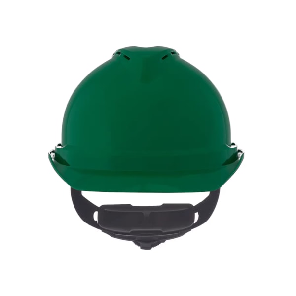 V-Gard® 10034033 500 Vented Protective Cap, Fits 6-1/2 to 8, Polyethylene, 6-Point Fas-Trac® III Suspension, Class C, Impact Type I, Ratchet Adjustment