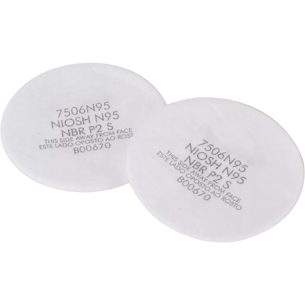 N95 Particulate Respirator Prefilters, 10/Pack, For Use With 1/2 Mask and Full Face Respirators