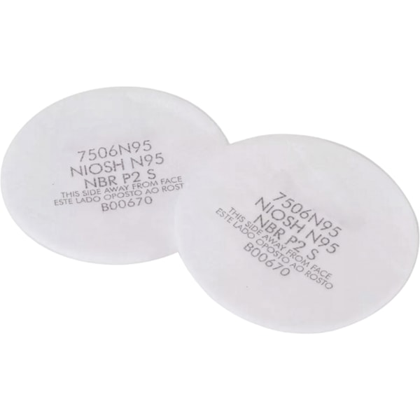 N95 Particulate Respirator Prefilters, 10/Pack, For Use With 1/2 Mask and Full Face Respirators