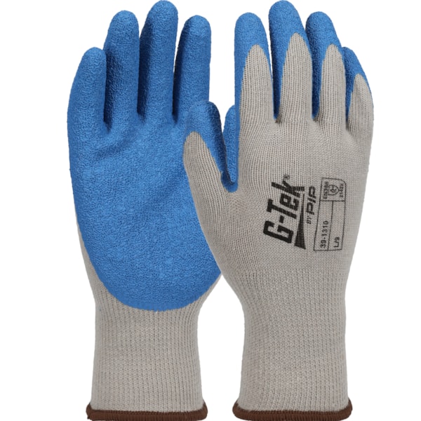 G-Tek® GP Latex Palm Coated Crinkle Grip Cotton/Polyester Work Gloves