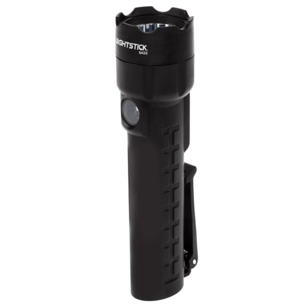 Intrinsically Safe Dual-Light Flashlight - 3 AA (not included) - Black - UL913