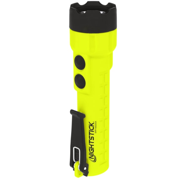 Intrinsically Safe Dual-Light Flashlight - 3 AA (not included) - Black - UL913