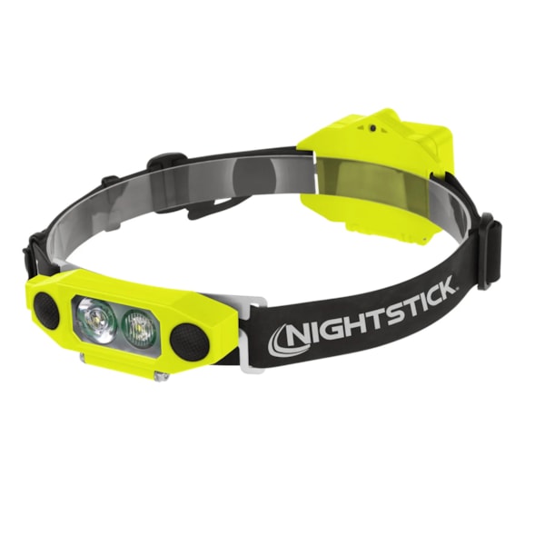 DICATA® Intrinsically Safe Low-Profile Dual-Light Headlamp - 3 AA - Green - UL913 / ATEX