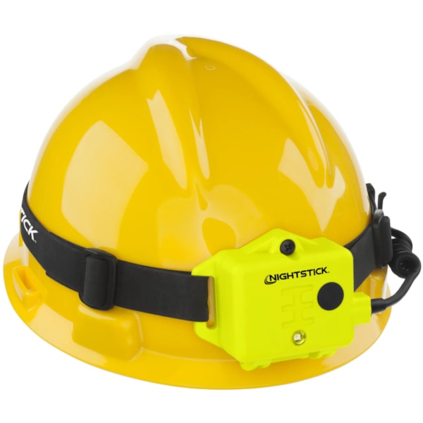 DICATA® Intrinsically Safe Low-Profile Dual-Light Headlamp - 3 AA - Green - UL913 / ATEX