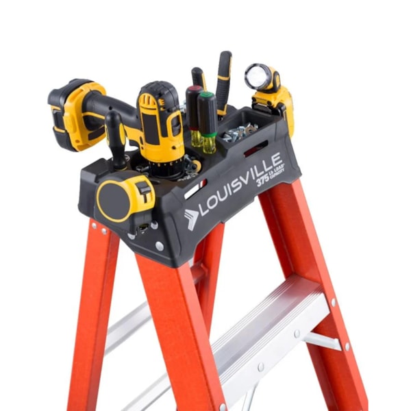 Fiberglass step ladder, type IAA, 375-pound load capacity