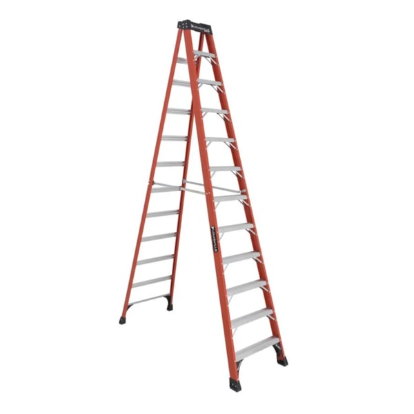 Fiberglass step ladder, type IAA, 375-pound load capacity