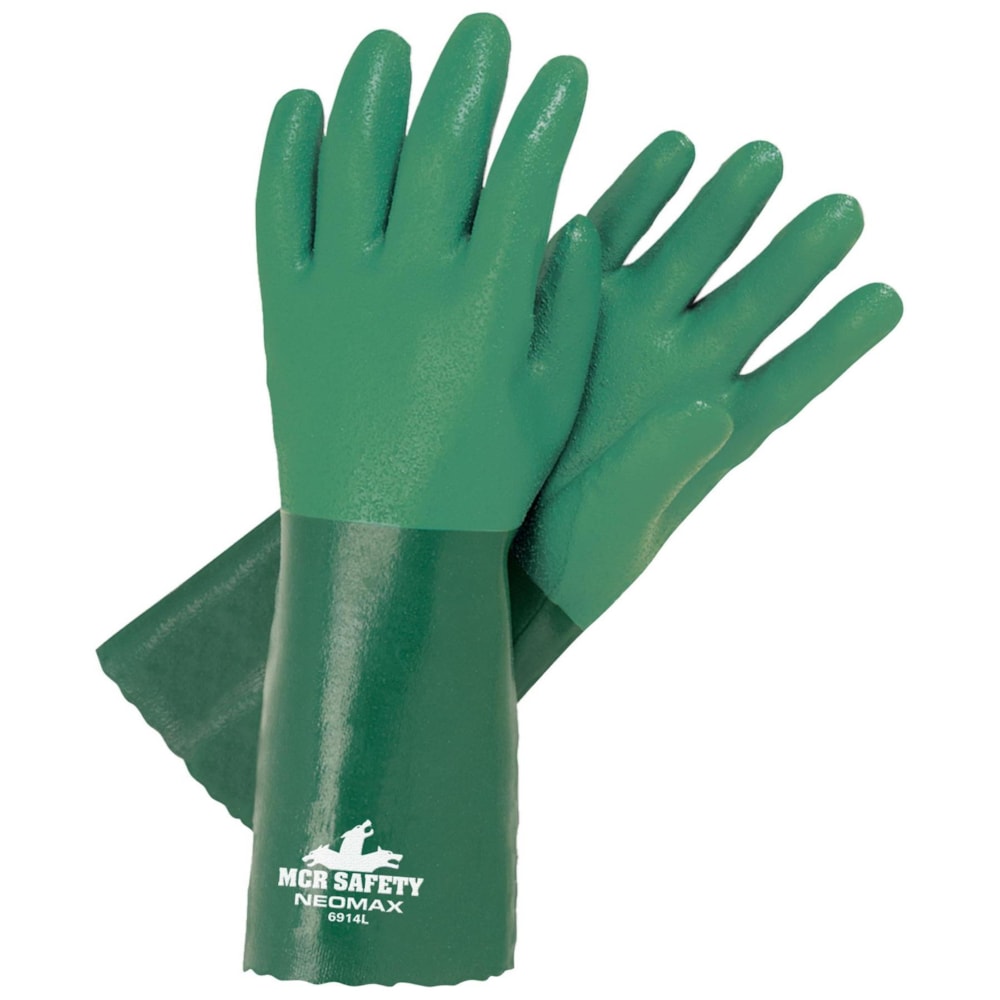 NEOMAX 14'' GREEN DOUBLE DIPPED GLOVES