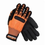 120-5150 High Performance General Purpose Gloves, Mechanic, Grip/Reinforced Style, Nitrile Palm, HPPE/Nitrile, Black/Orange, Resists: Abrasion, Cold, Puncture and Tear thumbnail 3