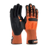 120-5150 High Performance General Purpose Gloves, Mechanic, Grip/Reinforced Style, Nitrile Palm, HPPE/Nitrile, Black/Orange, Resists: Abrasion, Cold, Puncture and Tear thumbnail 4