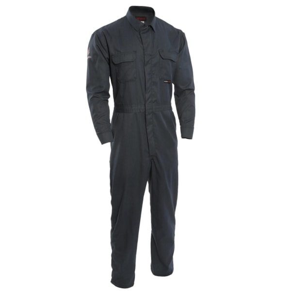 Coverall, Men's, 4XL/Regular, Carbon OPF Blend, 60 to 62 in Chest, 31 in L Inseam