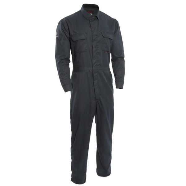 Coverall, Men's, 4XL/Regular, Carbon OPF Blend, 60 to 62 in Chest, 31 in L Inseam