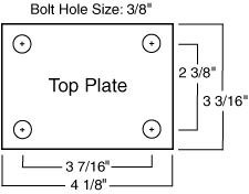 Caster Top Plate
